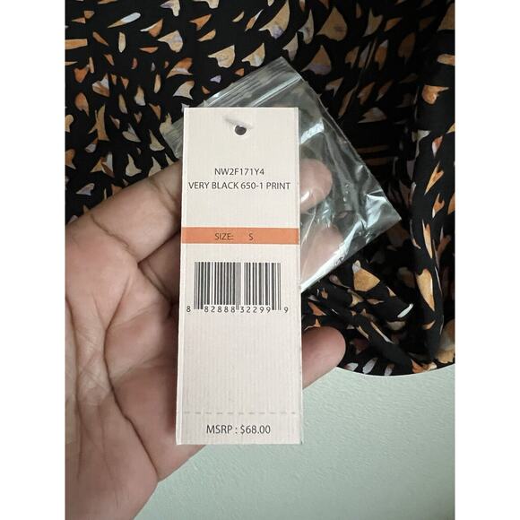 NWT Nanette Lepore Womens 1/2 Button Blouse Top Multicolor Print Size Small - Picture 6 of 9